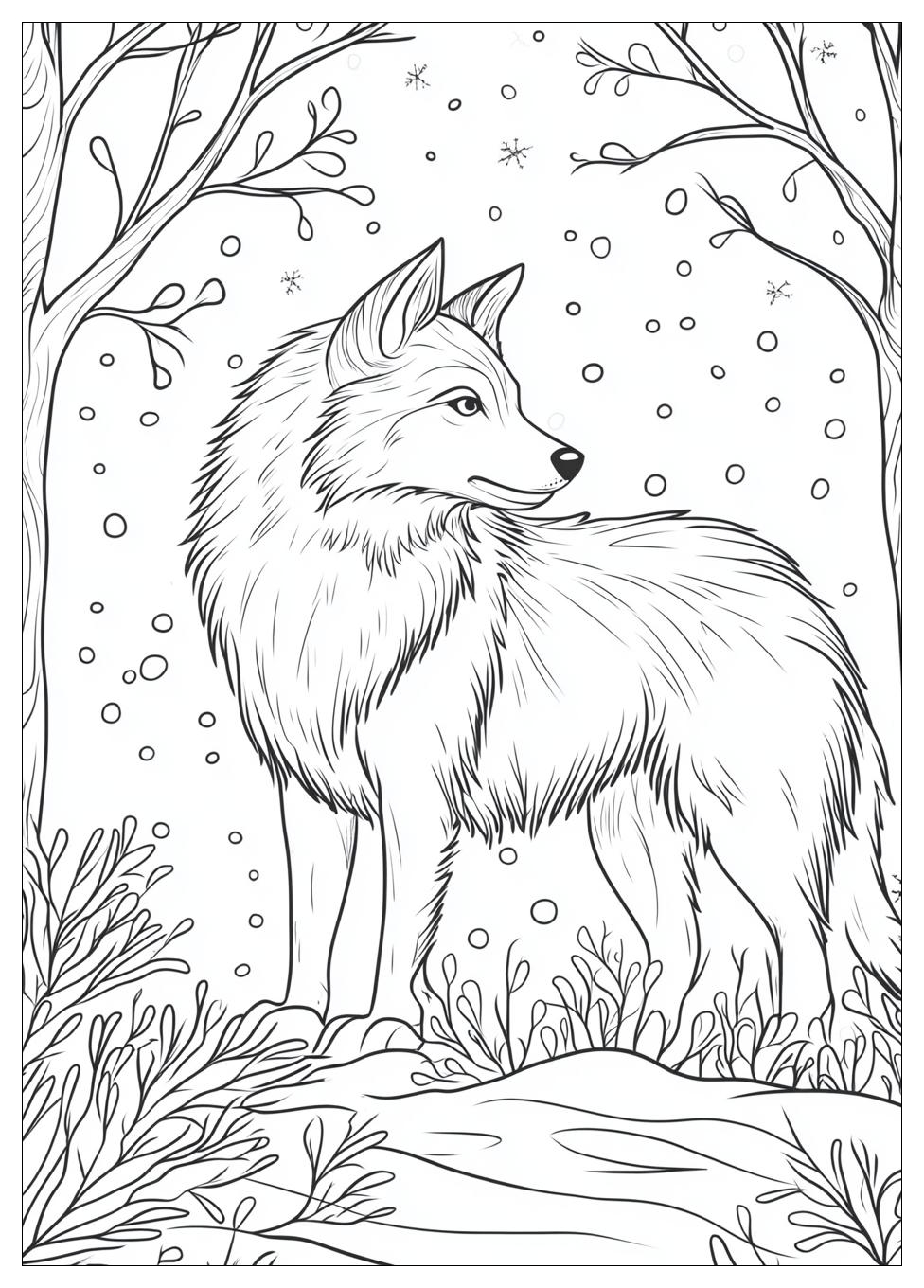 Winter Tiere Ausmalbilder 5