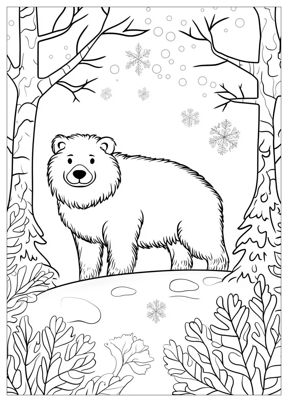 Winter Tiere Ausmalbilder 9