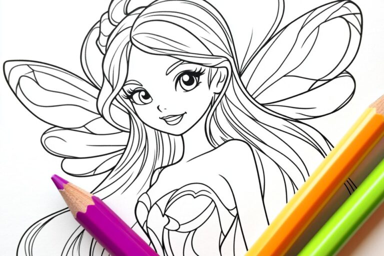 Winx Ausmalbilder : Zauberhafte Figuren zum Ausmalen für Kinder
