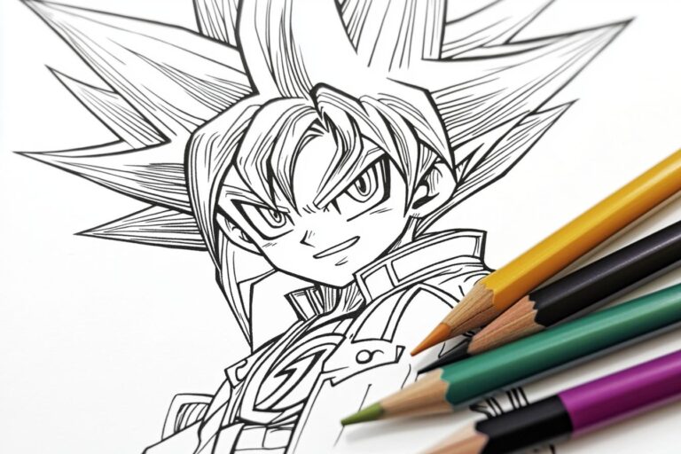 Yu Gi Oh Ausmalbilder : Kreativität und Farbe für Duellisten