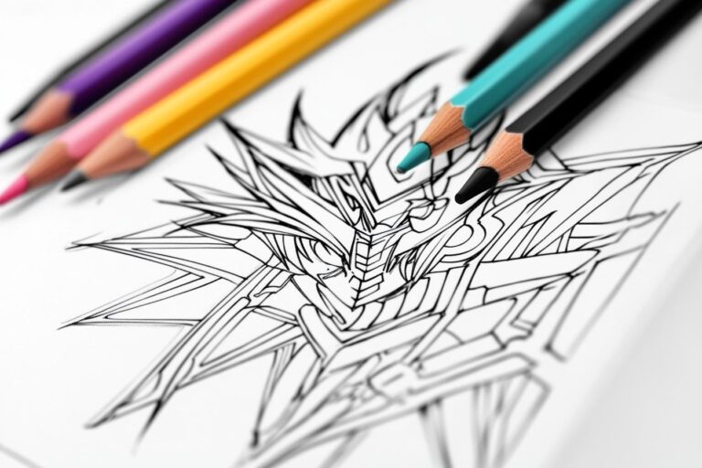 Yugioh Ausmalbilder : Yugioh zum Leben erwecken – Malen, Kreativität und Entspannung
