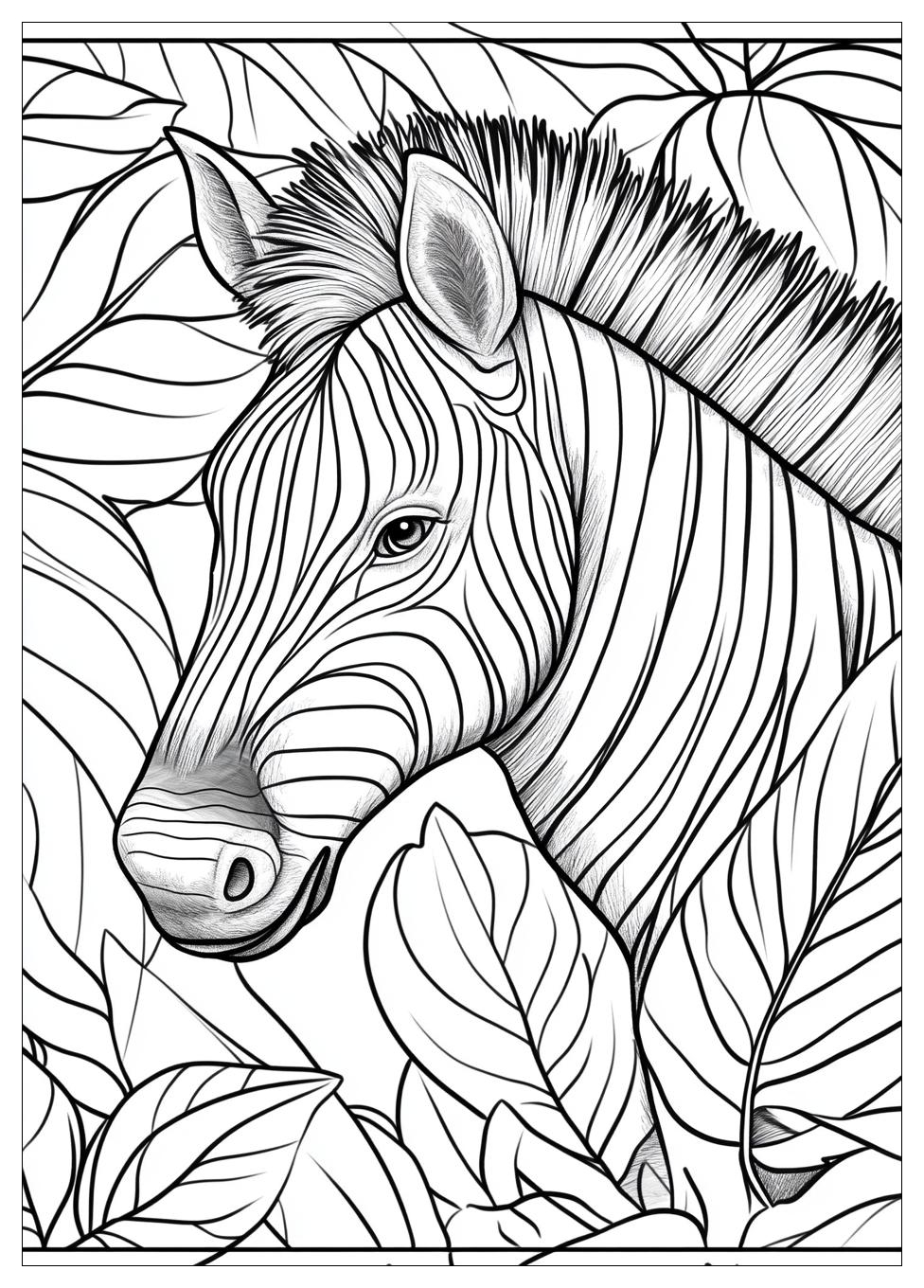 Zebra Ausmalbilder 1