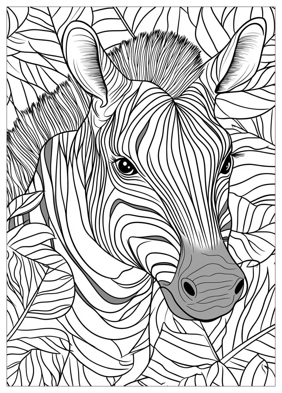 Zebra Ausmalbilder 12