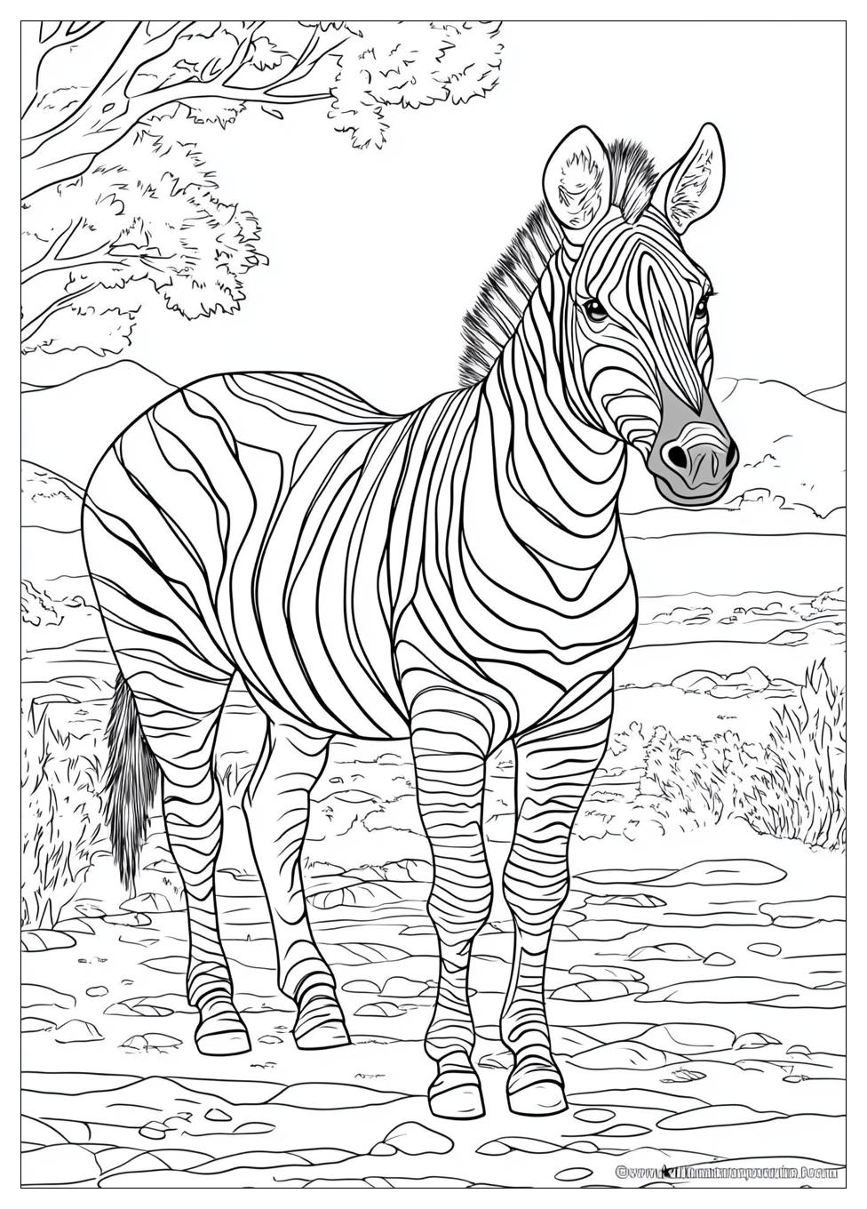 Zebra Ausmalbilder 13