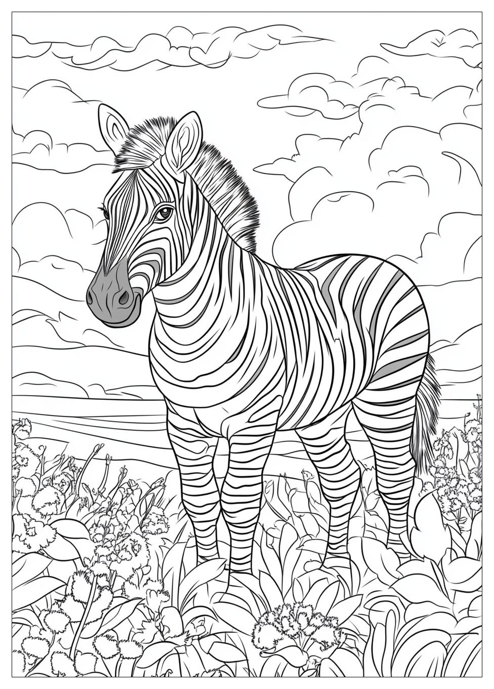Zebra Ausmalbilder 14
