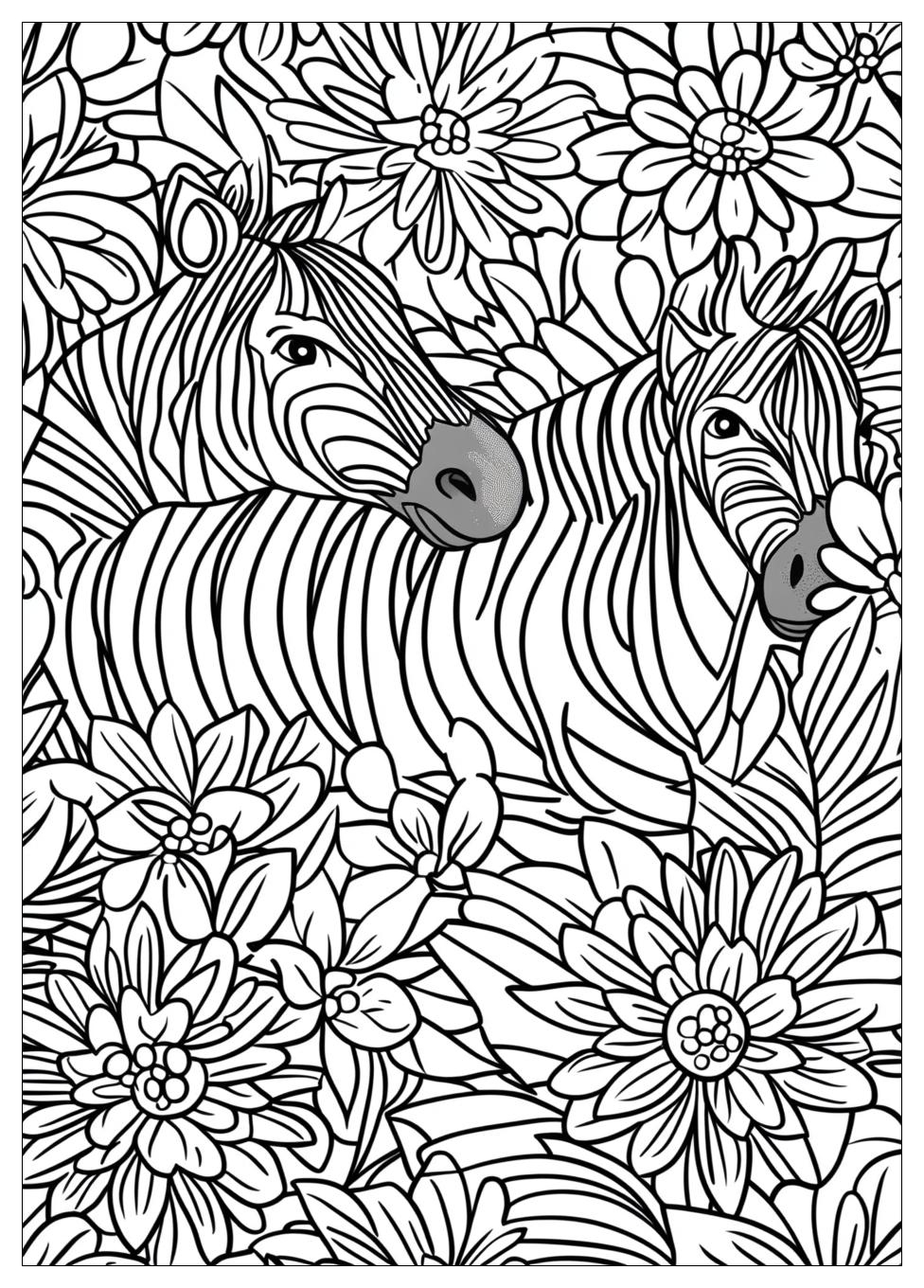 Zebra Ausmalbilder 15