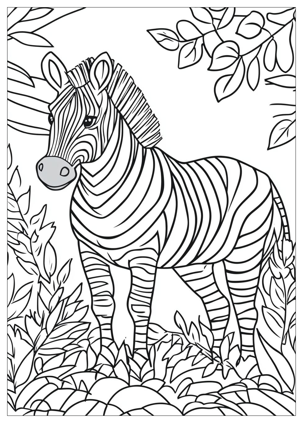 Zebra Ausmalbilder 16