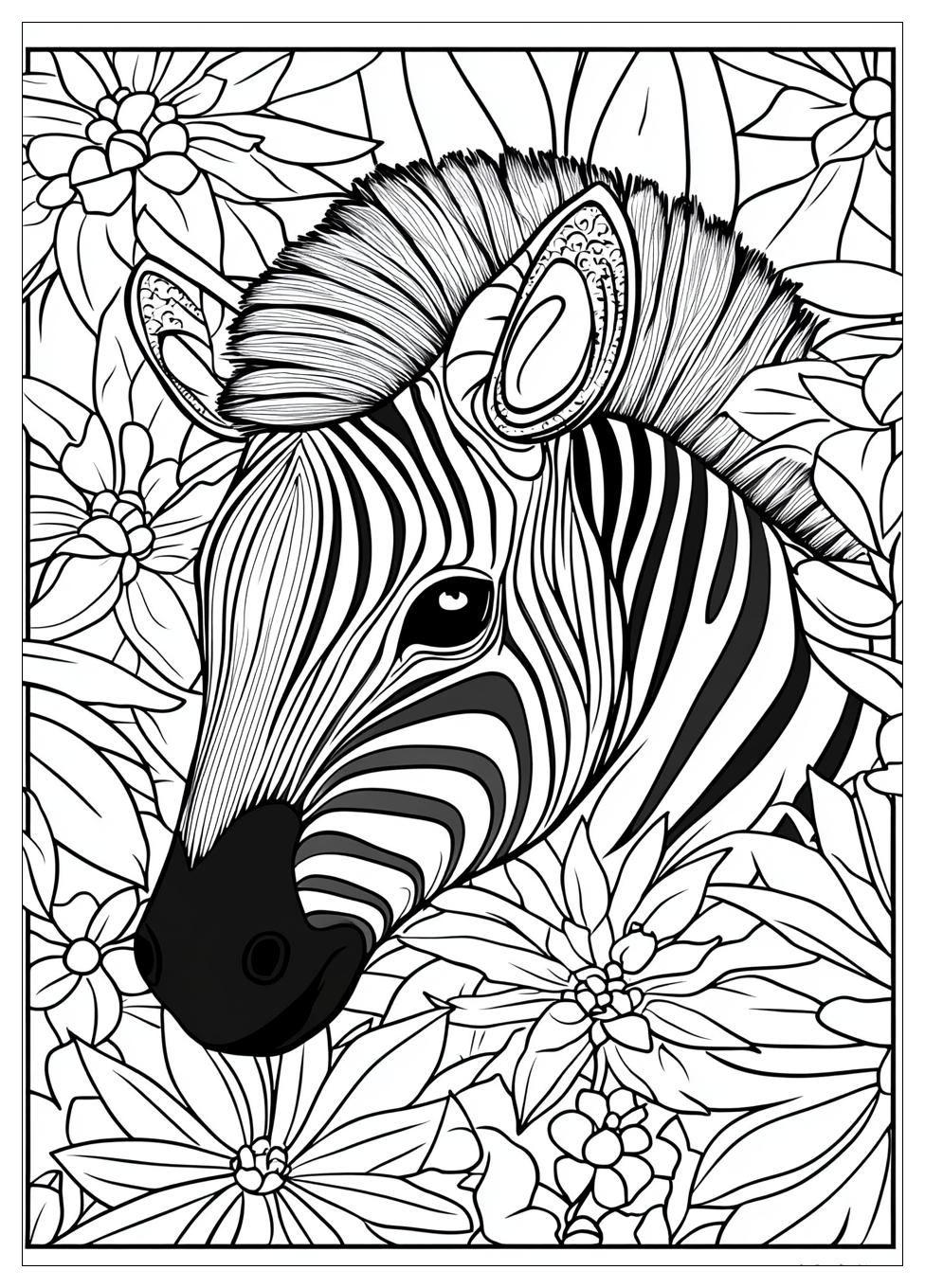 Zebra Ausmalbilder 17