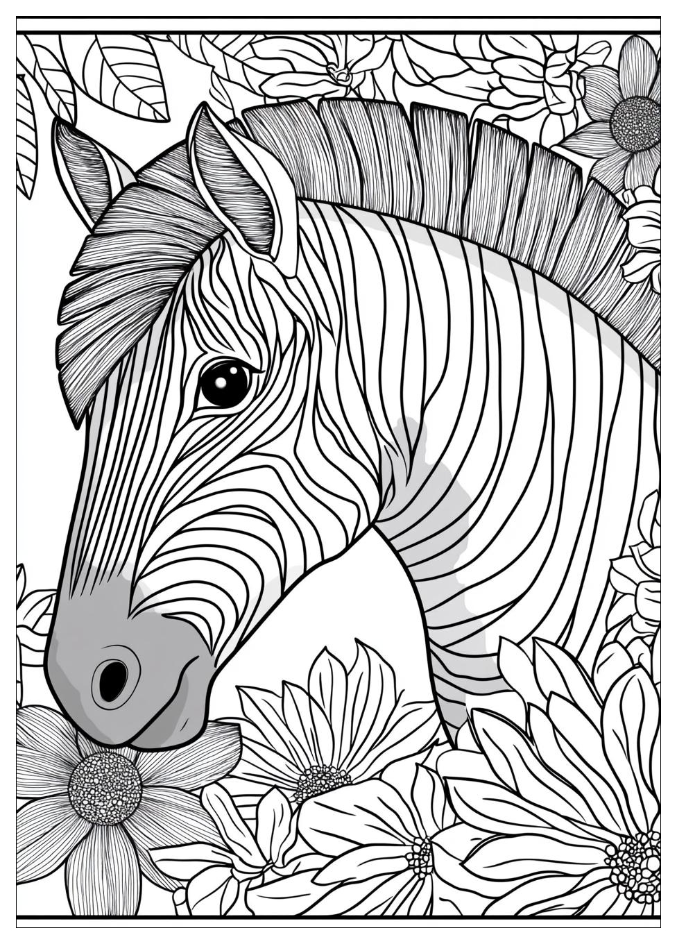 Zebra Ausmalbilder 19
