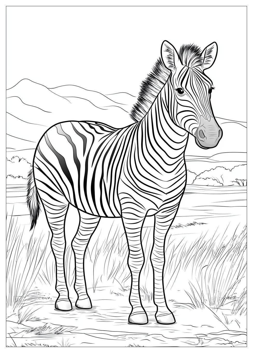 Zebra Ausmalbilder 21
