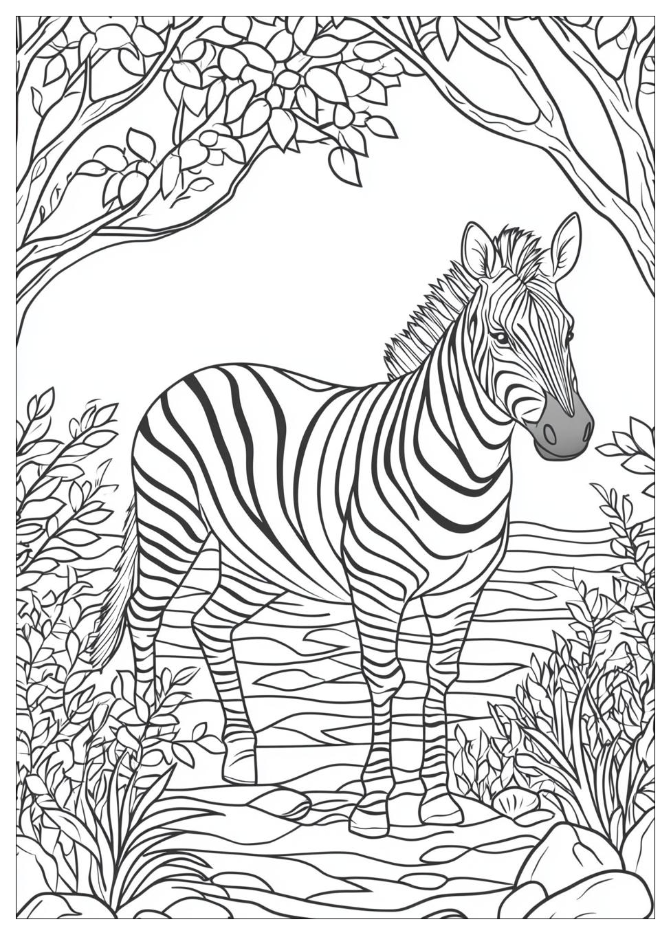 Zebra Ausmalbilder 22
