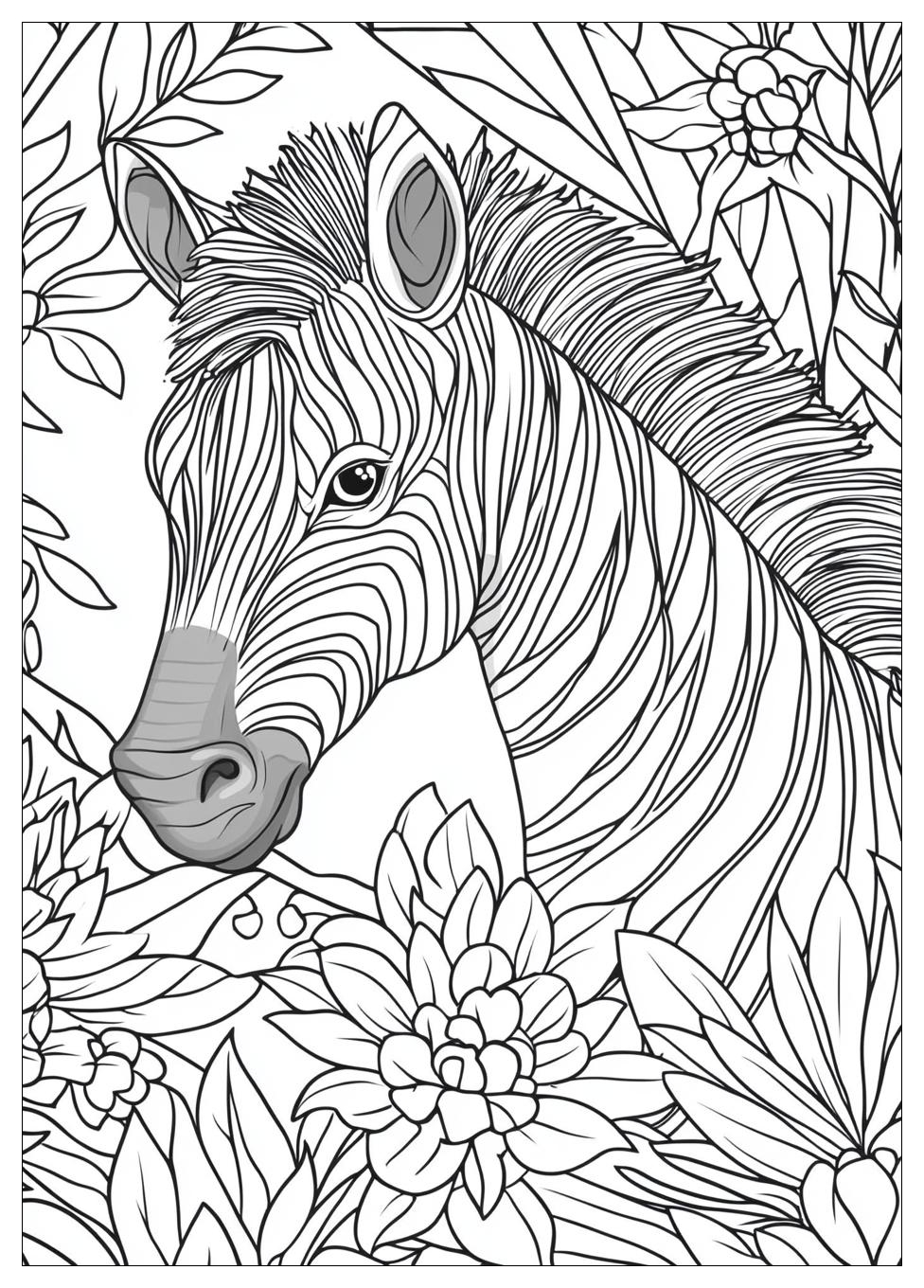 Zebra Ausmalbilder 23