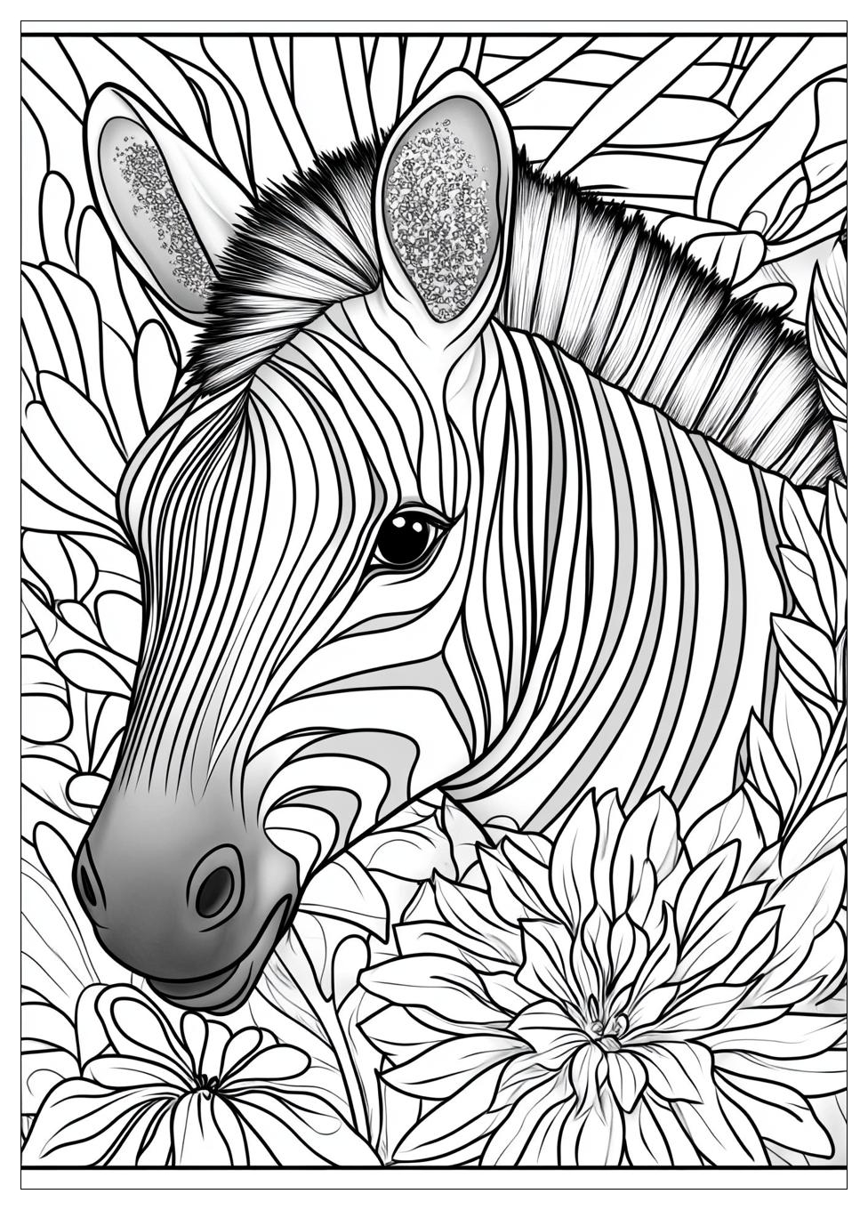 Zebra Ausmalbilder 4