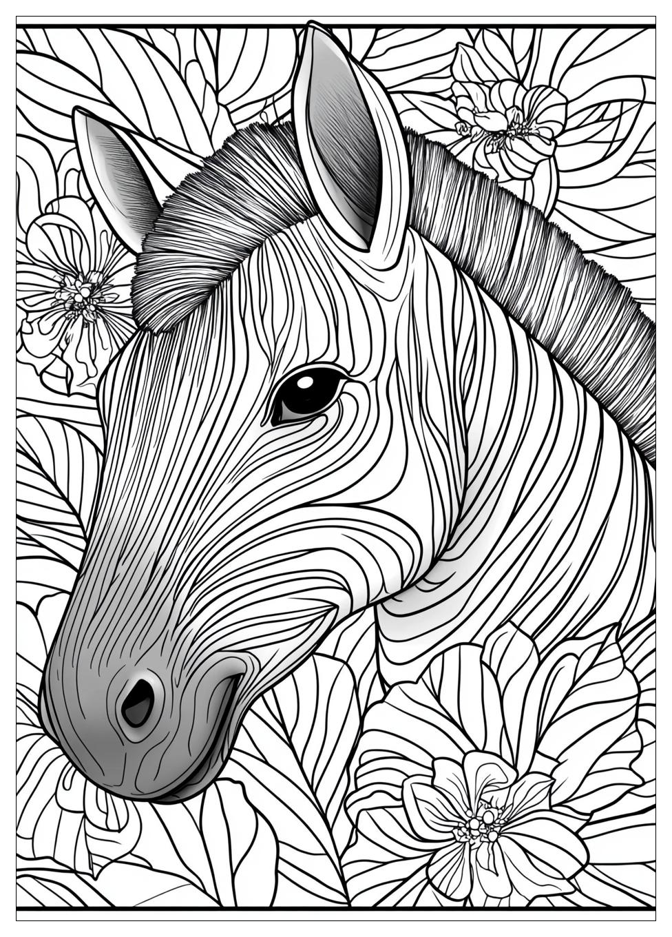 Zebra Ausmalbilder 6