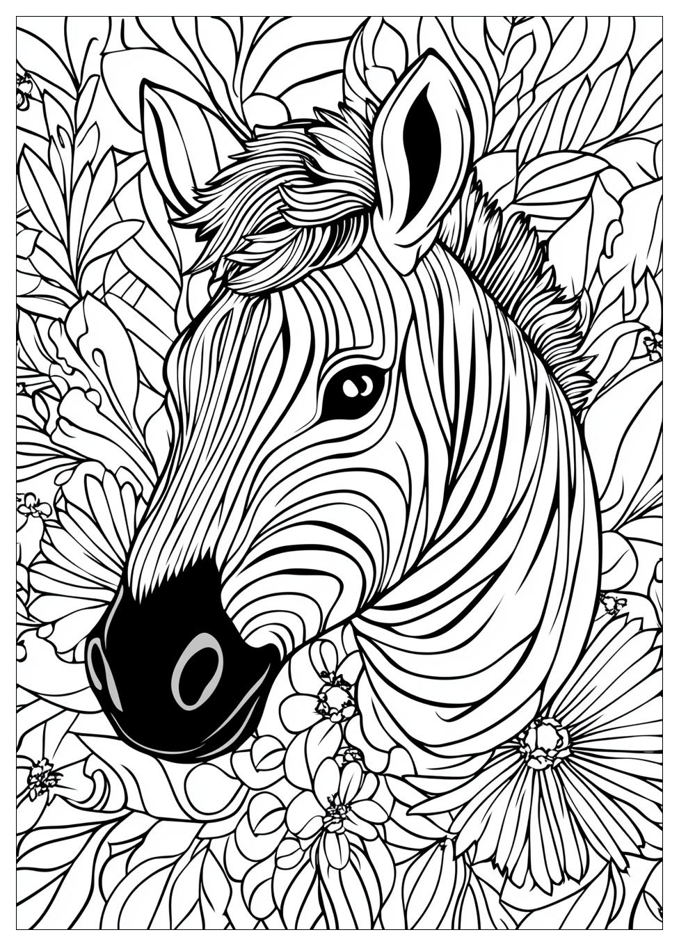 Zebra Ausmalbilder 7