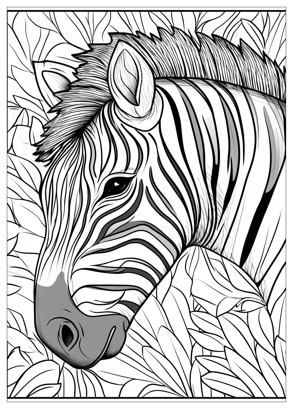 Zebra Ausmalbilder 8
