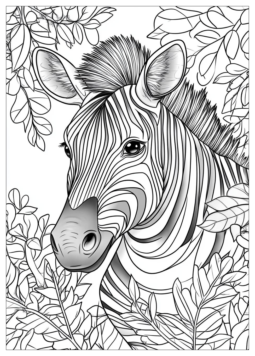 Zebra Ausmalbilder 9