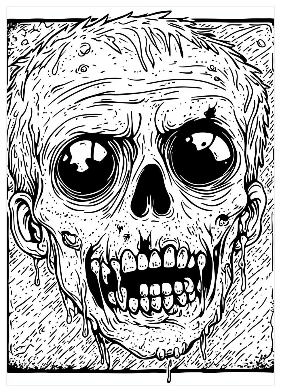 Zombie Ausmalbilder 1