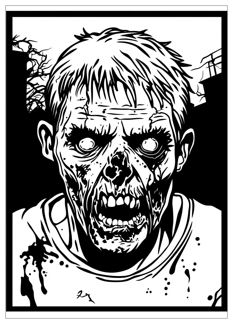 Zombie Ausmalbilder 12