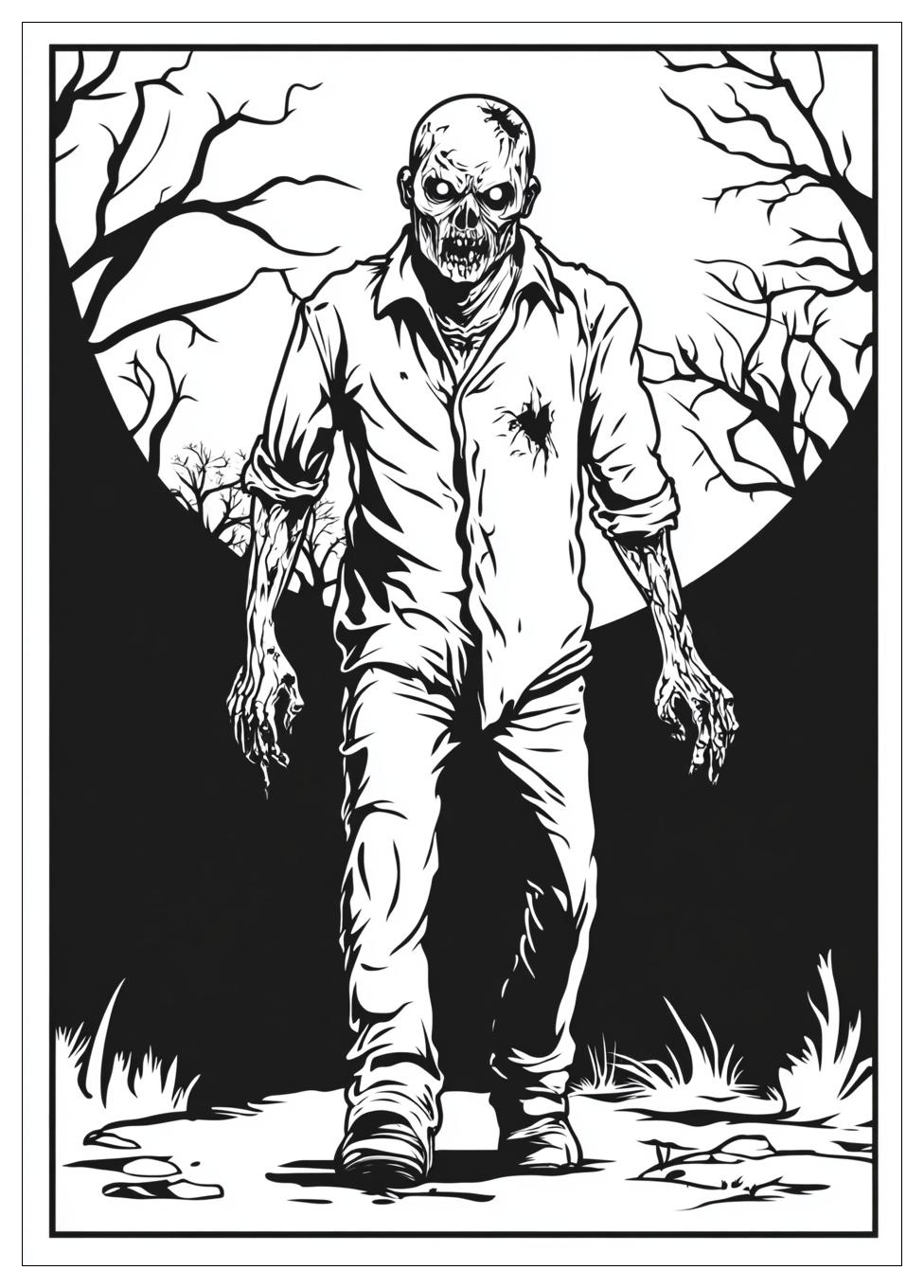 Zombie Ausmalbilder 14