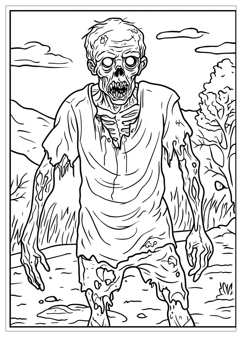 Zombie Ausmalbilder 2
