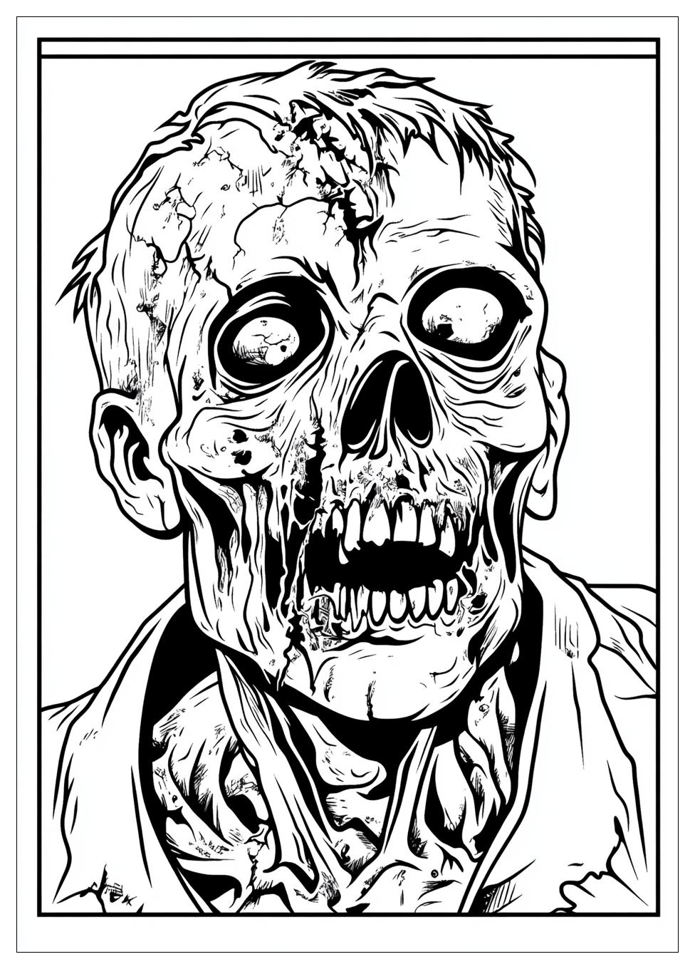 Zombie Ausmalbilder 4