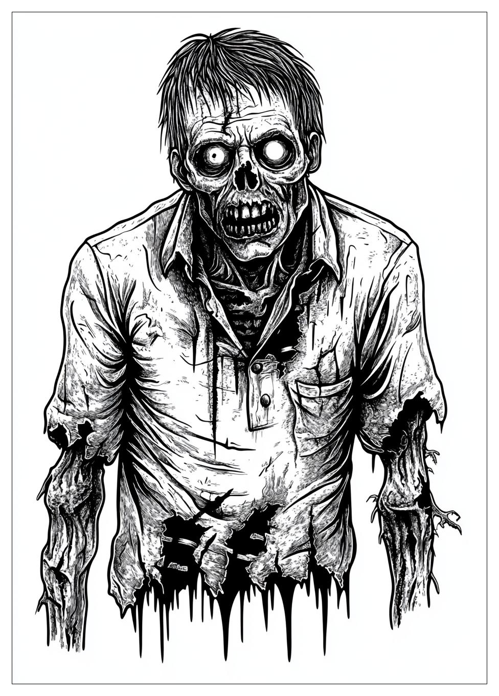 Zombie Ausmalbilder 7