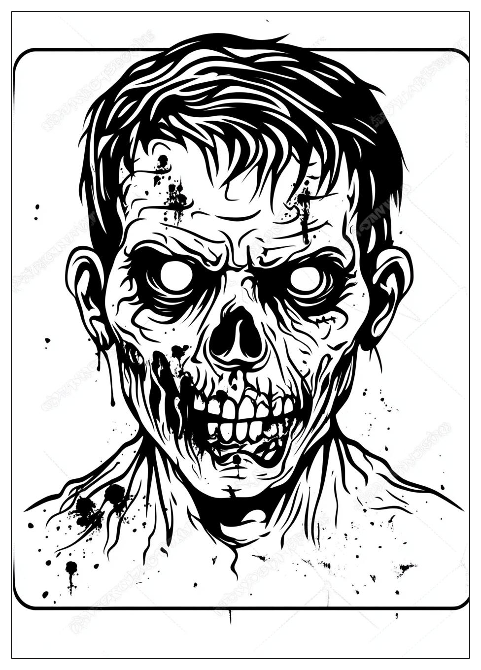 Zombie Ausmalbilder 8
